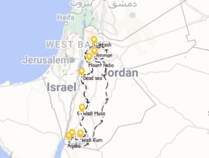 mapa jordan
